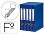 Pardo Módulo Archivador 5 Compartimentos Folio 2 Anillas 25 mm Azul Cartón 350x230x300 mm