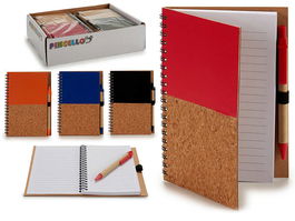 Pincello Libreta 12.5 x 18 cm Tapa Madera Surtidos 140 Páginas (Set de 24)