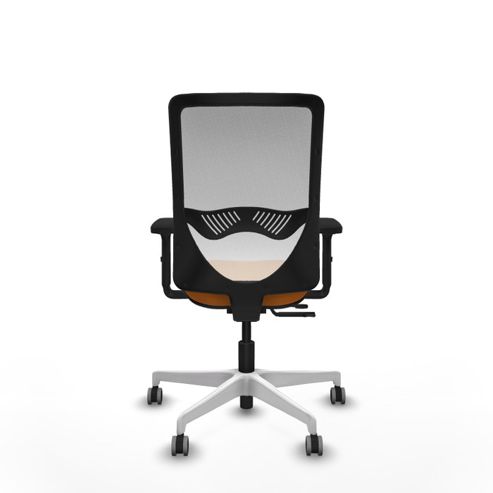 PIQUERAS Y CRESPO Silla de oficina Zulema Naranja y Blanco