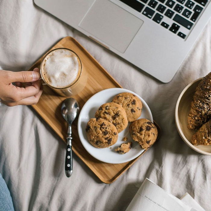 Andrea House Bandeja de bambú Rectangular 27 x 15 x 1,5 cm