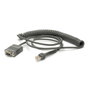Zebra Cable serie DB-9 (W) de 2,7 m Gris