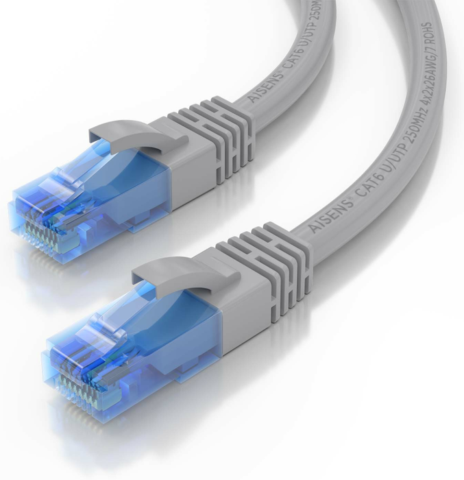 AISENS Cable de red Cat.6 UTP AWG26 CCA 15m Gris