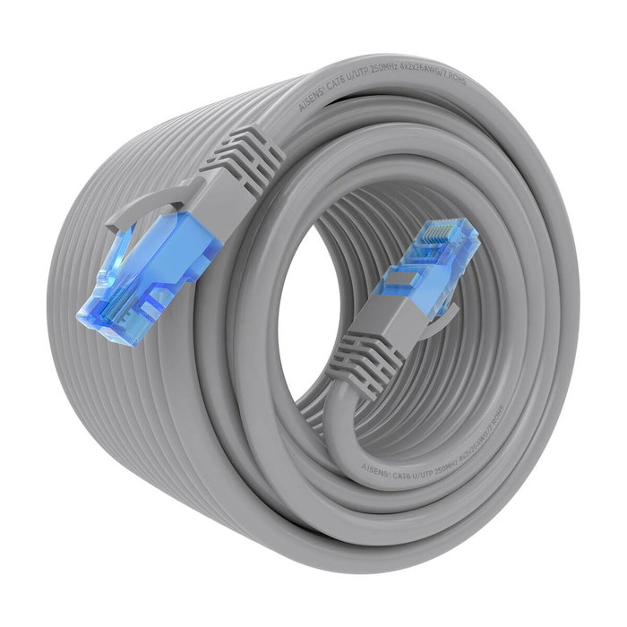 AISENS Cable de red Cat.6 UTP AWG26 CCA 15m Gris
