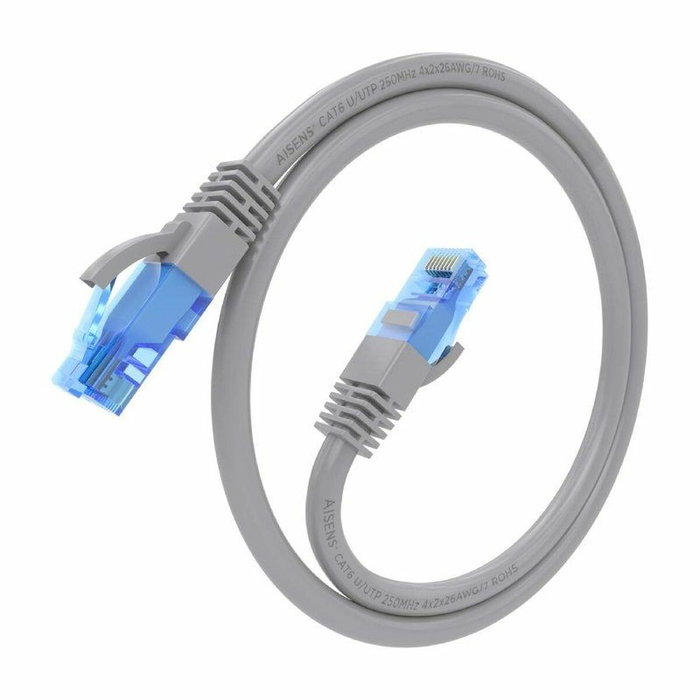AISENS Cable de red Cat.6 UTP AWG26 CCA 15m Gris