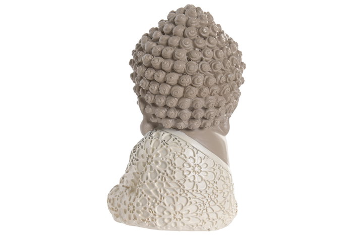 DKD Home Decor Figura de Buda en Resina Blanca Surtida DKD Home Decor Figura de Buda en Resina Blanca Surtida
