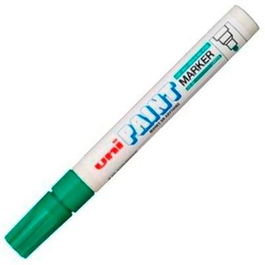 Uni-Ball Marcador Permanente Paint Marker PX-20 L Verde Punta Bala Trazo 2.2-2.8mm Resistente Luz Agua Temperatura