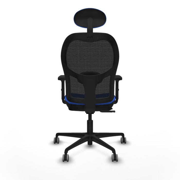 PIQUERAS Y CRESPO Silla de oficina Jorquera con mecanismo Sincro/Traslack, Azul y Negro PIQUERAS Y CRESPO Silla de oficina Jorquera con mecanismo Sincro/Traslack, Azul y Negro