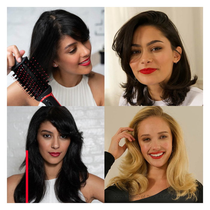 Revlon One-Step RVDR5333E Secador y Multistyler con 3 Accesorios, Negro y Rojo