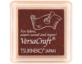 Tsukineko Almohadilla de tinta Versacraft para textil color chocolate 33x33mm