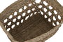 DKD Home Decor Set de 3 Cestas de Seagrass Natural 45x35x35 cm
