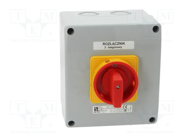 SPAMEL Interruptor de leva 100A 0-1 de 3 polos SPAMEL Interruptor de leva 100A 0-1 de 3 polos