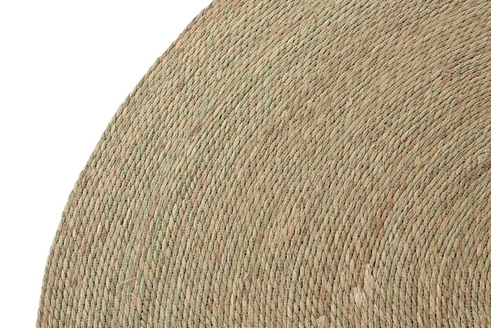 DKD Home Decor Alfombra de Fibra Trenzada Marrón Natural 160x160x0,5 cm