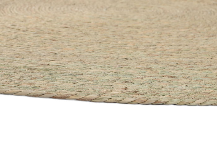 DKD Home Decor Alfombra de Fibra Trenzada Marrón Natural 160x160x0,5 cm