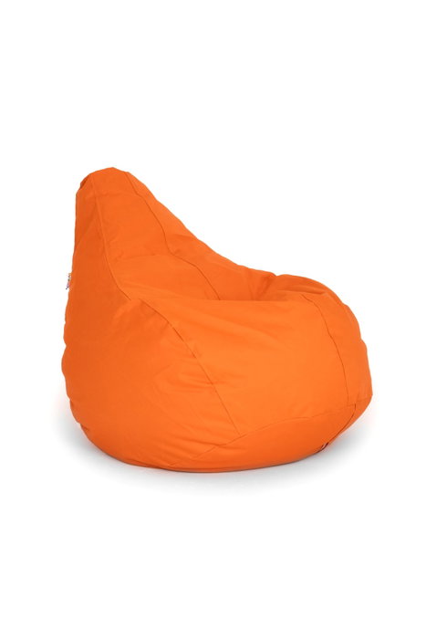 Atelier Del Sofa Puf Naranja Damla - Comodidad Impertex, 80x75x30cm, Funda Impermeable y Extraíble para Interior/Exterior