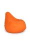 Atelier Del Sofa Puf Naranja Damla - Comodidad Impertex, 80x75x30cm, Funda Impermeable y Extraíble para Interior/Exterior