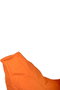 Atelier Del Sofa Puf Naranja Damla - Comodidad Impertex, 80x75x30cm, Funda Impermeable y Extraíble para Interior/Exterior