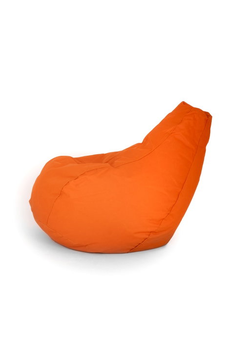 Atelier Del Sofa Puf Naranja Damla - Comodidad Impertex, 80x75x30cm, Funda Impermeable y Extraíble para Interior/Exterior
