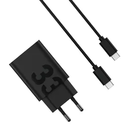 Motorola Cargador TurboPower 33W para Smartphone, Interfaz USB-C a USB-C con Cable Incluido, Carga Rápida (Negro)