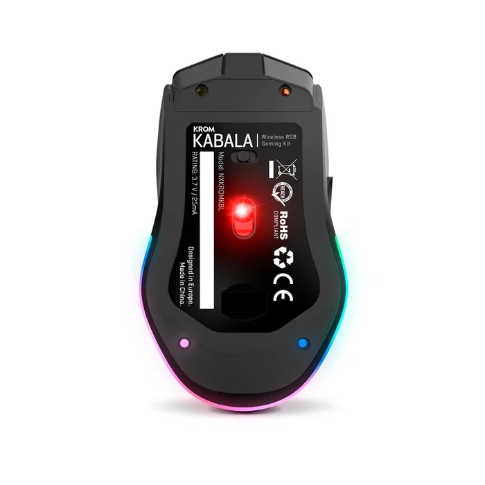 Krom Kabala Pack Gaming Inalámbrico con Teclado RGB y Ratón 4800 DPI Negro Krom Kabala Pack Gaming Inalámbrico con Teclado RGB y Ratón 4800 DPI Negro