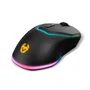 Krom Kabala Pack Gaming Inalámbrico con Teclado RGB y Ratón 4800 DPI Negro