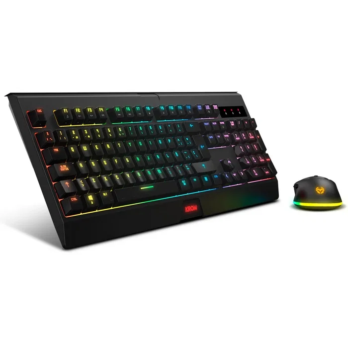 Krom Kabala Pack Gaming Inalámbrico con Teclado RGB y Ratón 4800 DPI Negro Krom Kabala Pack Gaming Inalámbrico con Teclado RGB y Ratón 4800 DPI Negro