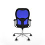 PIQUERAS Y CRESPO Silla de oficina Jorquera con mecanismo Sincro, Azul y Negro