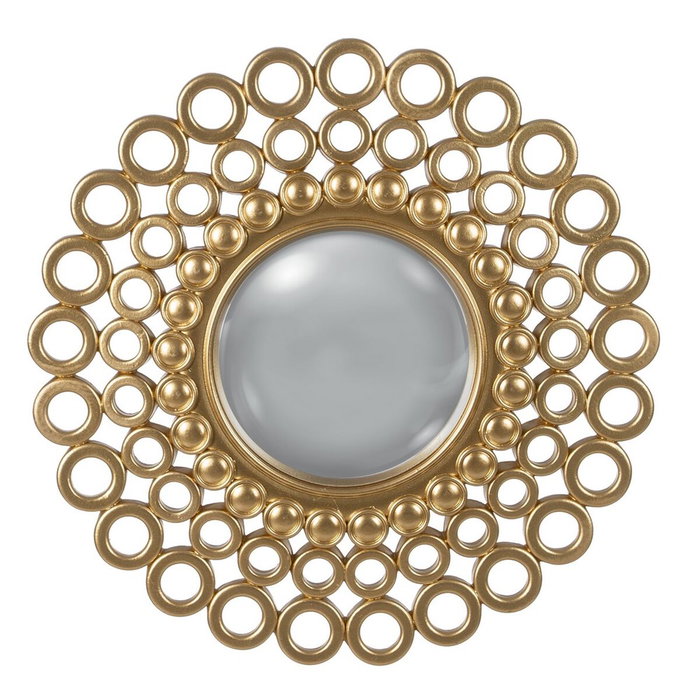 Espejo de pared Dorado 32,5 x 1,8 x 32,5 cm Espejo de pared Dorado 32,5 x 1,8 x 32,5 cm