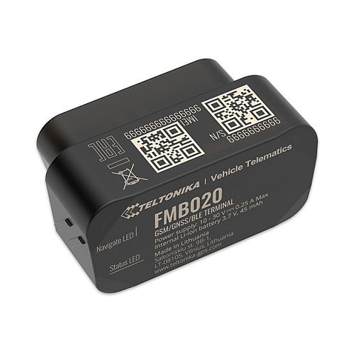 Teltonika Telematics FMB020 Tracker GPS Vehicular OBD Plug & Play, IP41, Resistente, 3.7V, Memoria 0.128 GB, Bluetooth, Micro USB Teltonika Telematics FMB020 Tracker GPS Vehicular OBD Plug & Play, IP41, Resistente, 3.7V, Memoria 0.128 GB, Bluetooth, Micro USB