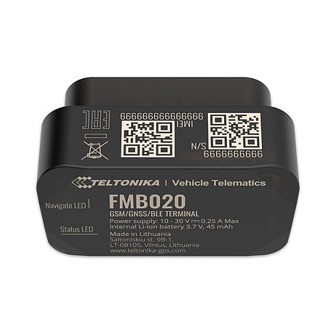Teltonika Telematics FMB020 Tracker GPS Vehicular OBD Plug & Play, IP41, Resistente, 3.7V, Memoria 0.128 GB, Bluetooth, Micro USB Teltonika Telematics FMB020 Tracker GPS Vehicular OBD Plug & Play, IP41, Resistente, 3.7V, Memoria 0.128 GB, Bluetooth, Micro USB