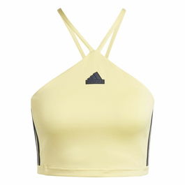 Camiseta de Tirantes Mujer Adidas Tiro Cut Amarillo