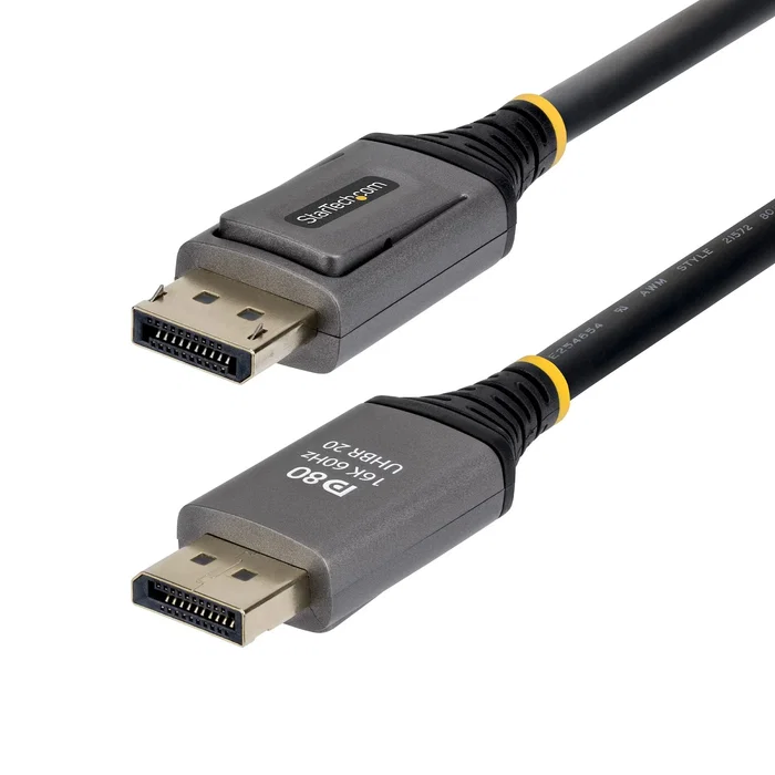 StarTech.com Cable DisplayPort 2.1 DP80 de 2m Negro
