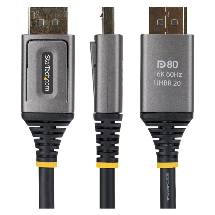 StarTech Cable DisplayPort 2.1 de 2m DP80 Certificado VESA Negro