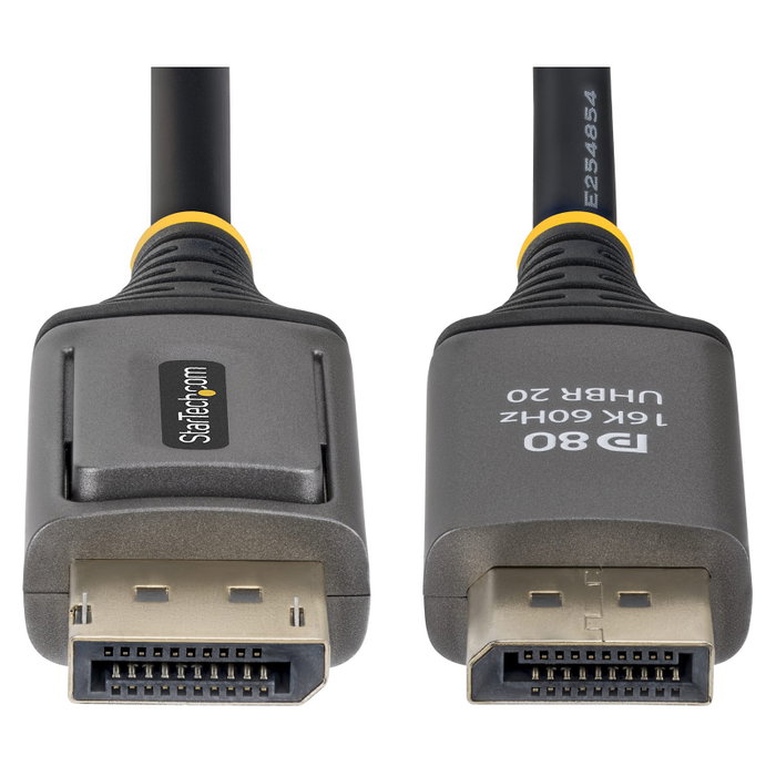 StarTech Cable DisplayPort 2.1 de 2m DP80 Certificado VESA Negro