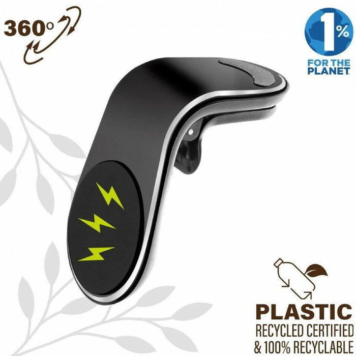 Muvit Soporte de Smartphone para Coche Magnético MCCHL0007 Negro