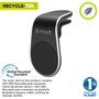 Muvit Soporte de Smartphone para Coche Magnético MCCHL0007 Negro