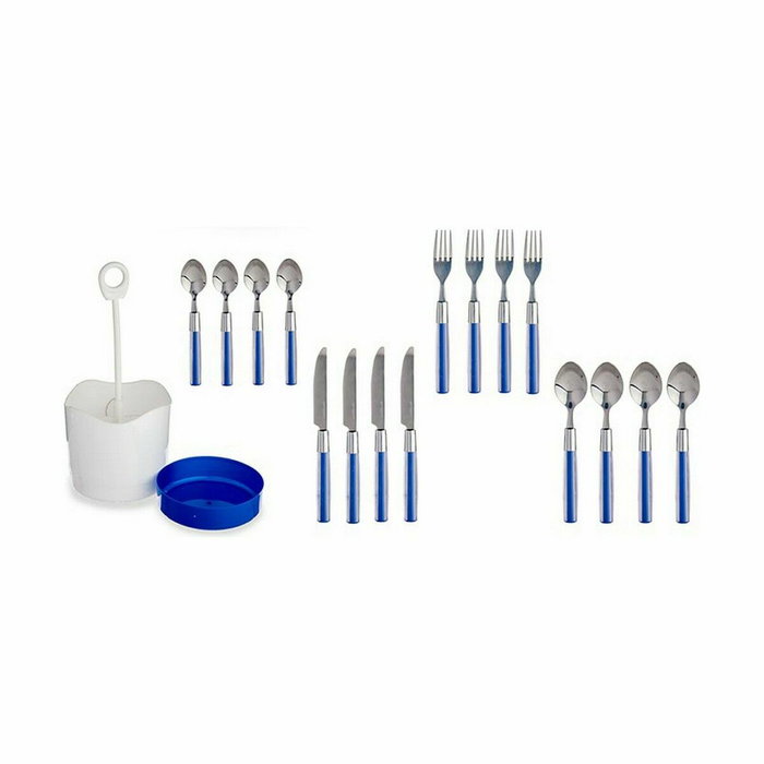 Set de Cubiertos Kinvara Azul Acero Inoxidable Plástico (8 Unidades) Set de Cubiertos Kinvara Azul Acero Inoxidable Plástico (8 Unidades)