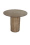 DKD Home Decor Mesa Redonda de Comedor Paulownia con Puerta