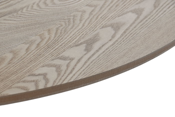 DKD Home Decor Mesa Redonda de Comedor Paulownia con Puerta