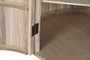 DKD Home Decor Mesa Redonda de Comedor Paulownia con Puerta