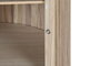 DKD Home Decor Mesa Redonda de Comedor Paulownia con Puerta
