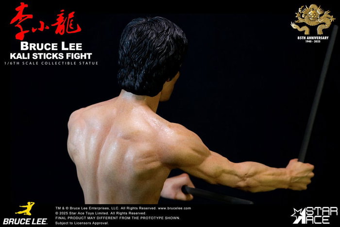 Star Ace Toys Operación Dragón Estatua 1/6 Bruce Lee Kali Sticks Fight Normal Version