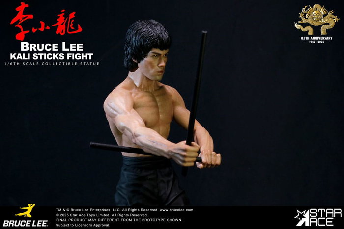 Star Ace Toys Operación Dragón Estatua 1/6 Bruce Lee Kali Sticks Fight Normal Version