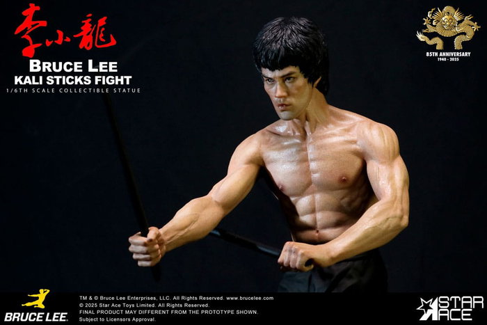 Star Ace Toys Operación Dragón Estatua 1/6 Bruce Lee Kali Sticks Fight Normal Version