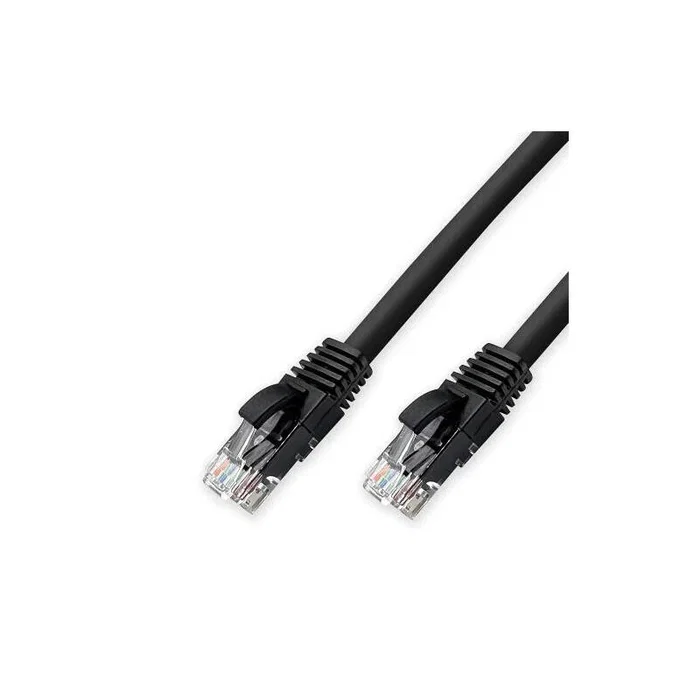 Ewent Cable de Red RJ45 CAT.6 U/UTP, AWG24/1 CCA, Negro LSZH, 3 Metros