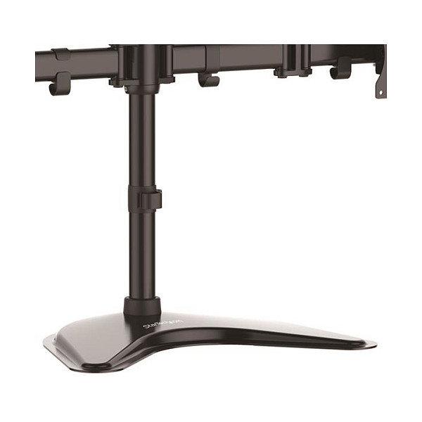 StarTech.com Base de Soporte Ajustable VESA para 4 Monitores de hasta 27 Pulgadas, Negro, Escritorio, Ajustable en Altura, Inclinación y Giro - Capacidad 8 kg