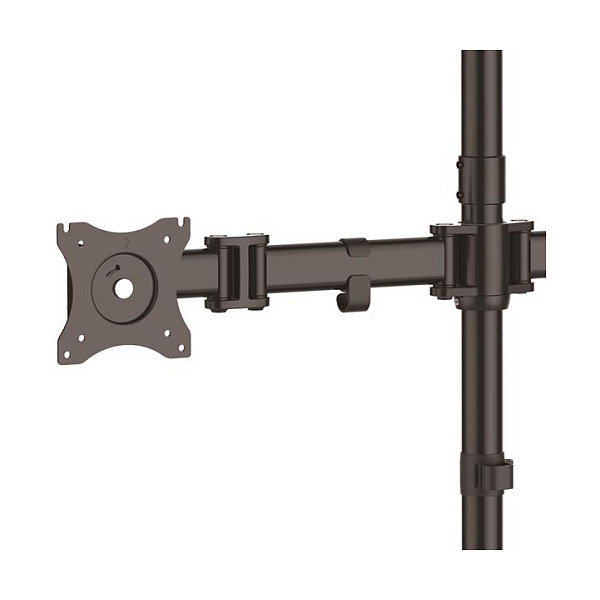 StarTech.com Base de Soporte Ajustable VESA para 4 Monitores de hasta 27 Pulgadas, Negro, Escritorio, Ajustable en Altura, Inclinación y Giro - Capacidad 8 kg
