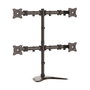 StarTech.com Base de Soporte Ajustable VESA para 4 Monitores de hasta 27 Pulgadas, Negro, Escritorio, Ajustable en Altura, Inclinación y Giro - Capacidad 8 kg