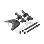 StarTech.com Base de Soporte Ajustable VESA para 4 Monitores de hasta 27 Pulgadas, Negro, Escritorio, Ajustable en Altura, Inclinación y Giro - Capacidad 8 kg