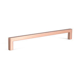 Viefe Tirador Zamak "U" Cobre Cepillado Dist. Agujero 128Mm