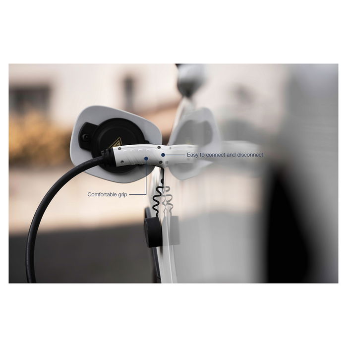 Digitus Cable de Carga para Coche Eléctrico Tipo 2 a Tipo 2, 7.5 m, 32 A, 7.4 kW, Monofásico, Modo 3, Negro, IP55